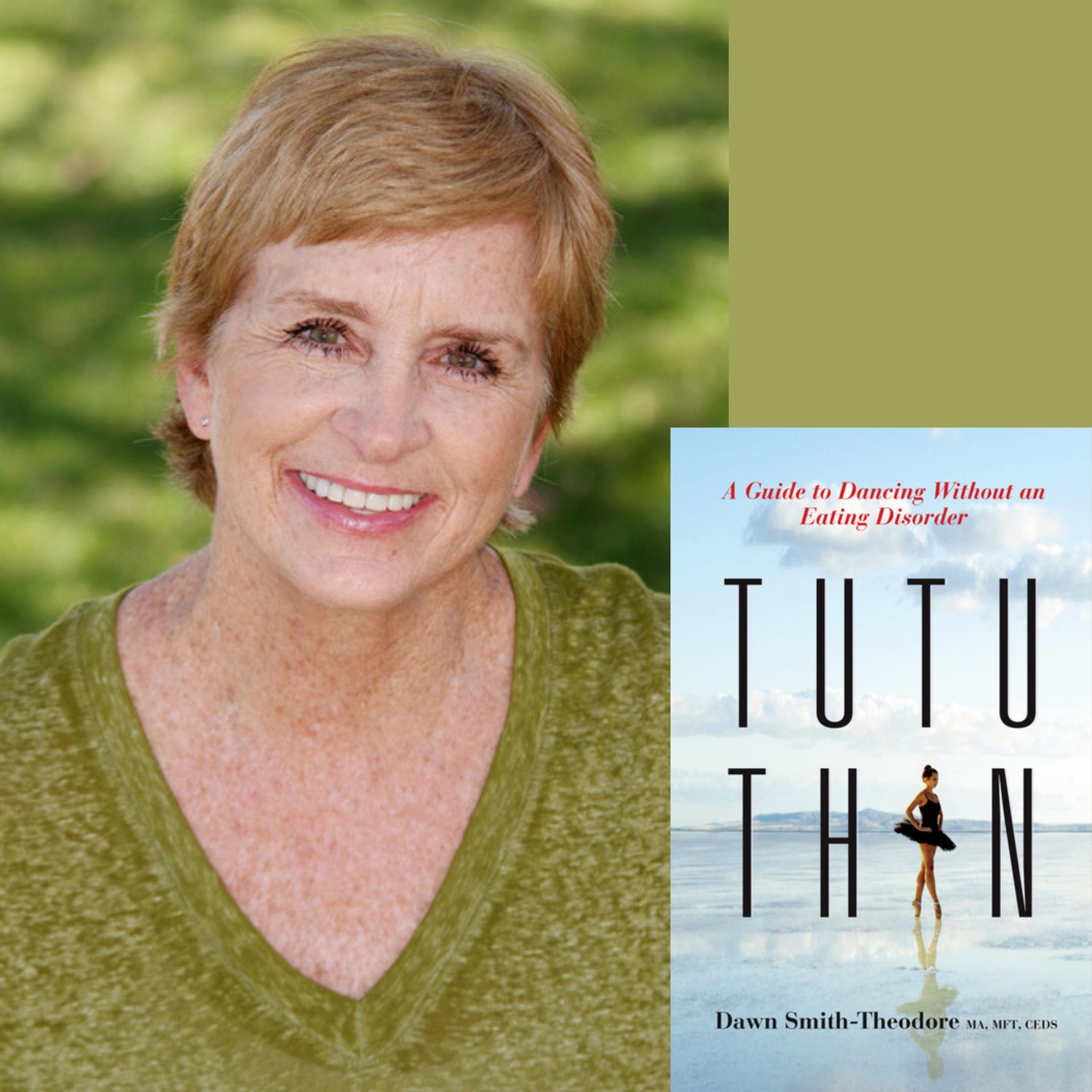 Dawn Smith-Theodore shown with her book, TuTu Thin.