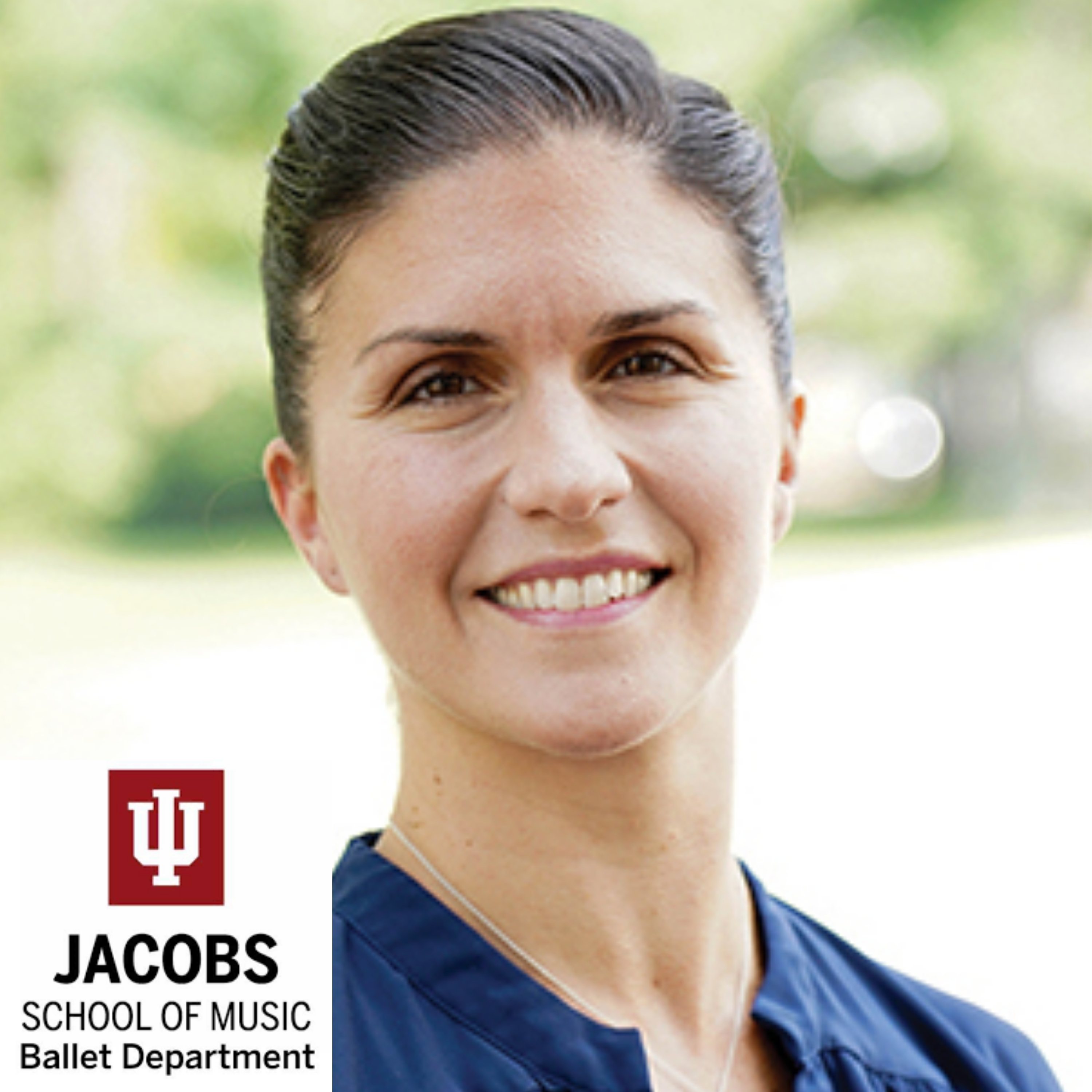 Sarah Wroth smiles as she talks about the IU Jacobs ballet program.
